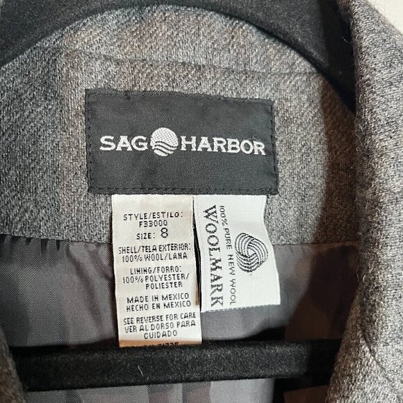 Vintage grey wool blazer jacket - Picture 3 of 4